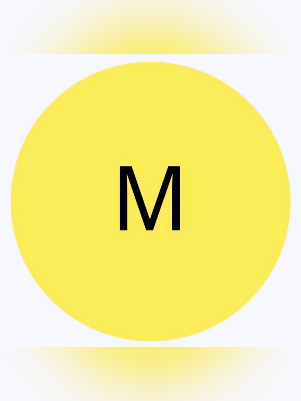 30 SHIPPING STICKERS - 2” ROUND - SIZE MEDIUM “M” - CLOTHING LABELS - YELLOW